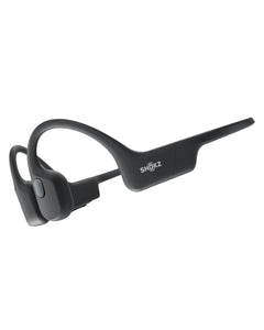 SHOKZ OpenRun Casque à Conduction osseuse, écouteurs Bluetooth Oreilles Libres pour Le Sport avec Micro, Casque sans Fil étanche IP67, 8 Heures d'autonomie, USB - C, Bandeau de Sport, Noir - fitnessterapy