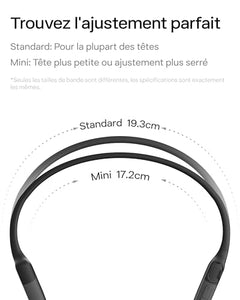 SHOKZ OpenRun Casque à Conduction osseuse, écouteurs Bluetooth Oreilles Libres pour Le Sport avec Micro, Casque sans Fil étanche IP67, 8 Heures d'autonomie, USB - C, Bandeau de Sport, Noir - fitnessterapy