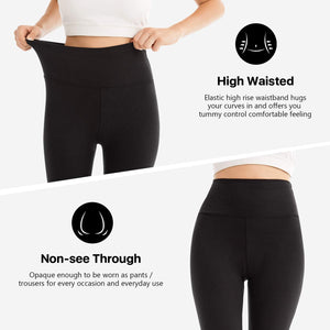 SINOPHANT Legging 3/4 Femmes Pantalon de Sport, Jegging Taille Haute Femme Yoga Opaque Doux Corsaire Pantacourt - fitnessterapy