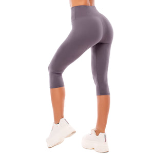 SINOPHANT Legging 3/4 Femmes Pantalon de Sport, Jegging Taille Haute Femme Yoga Opaque Doux Corsaire Pantacourt - fitnessterapy