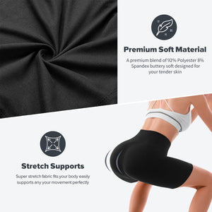 SINOPHANT Short Femme Sport été à Taille Haute Cycliste Legging Court Shorty Anti Frottement Cuisse Short sous Robe sous Jupe - fitnessterapy