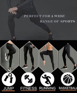 Smatstyle Pantalons de Compression de Running Homme Legging de Sport Fitness à séchage Rapide Collant de Compression Base Layer Long Tight - fitnessterapy