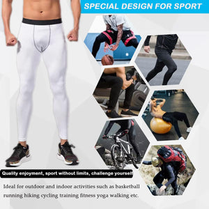 Smatstyle Pantalons de Compression de Running Homme Legging de Sport Fitness à séchage Rapide Collant de Compression Base Layer Long Tight - fitnessterapy