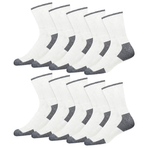 SOXCO Chaussettes Homme Sport Travail mi Haute, Lot de 10 Paires - fitnessterapy