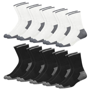 SOXCO Chaussettes Homme Sport Travail mi Haute, Lot de 10 Paires - fitnessterapy