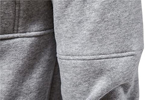 Sweat à capuche léger à manches longues avec fermeture éclair pour homme - fitnessterapy