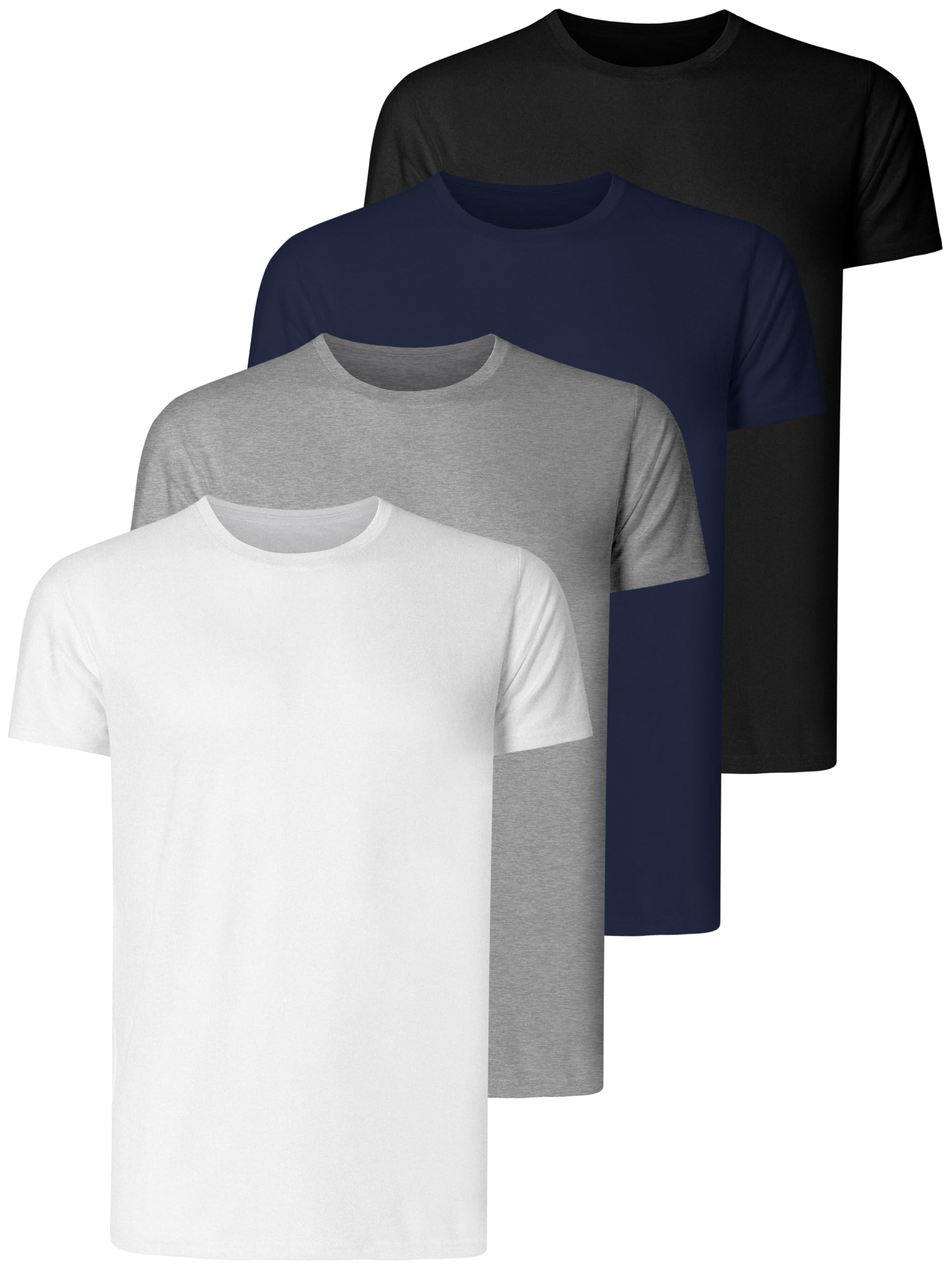 Teesmen Homme Sport T-Shirt 5pack Gym Manches Courtes Courir Simple Mulit Crew Neck Workout T-Shirt - fitnessterapy