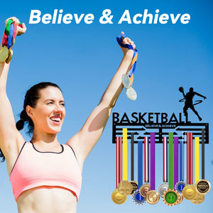 Tocwick Porte - médailles de football, support de médailles de sport, étagère décorative murale pour insignes sportifs, 3 étages, course à pied, football, gymnastique - fitnessterapy