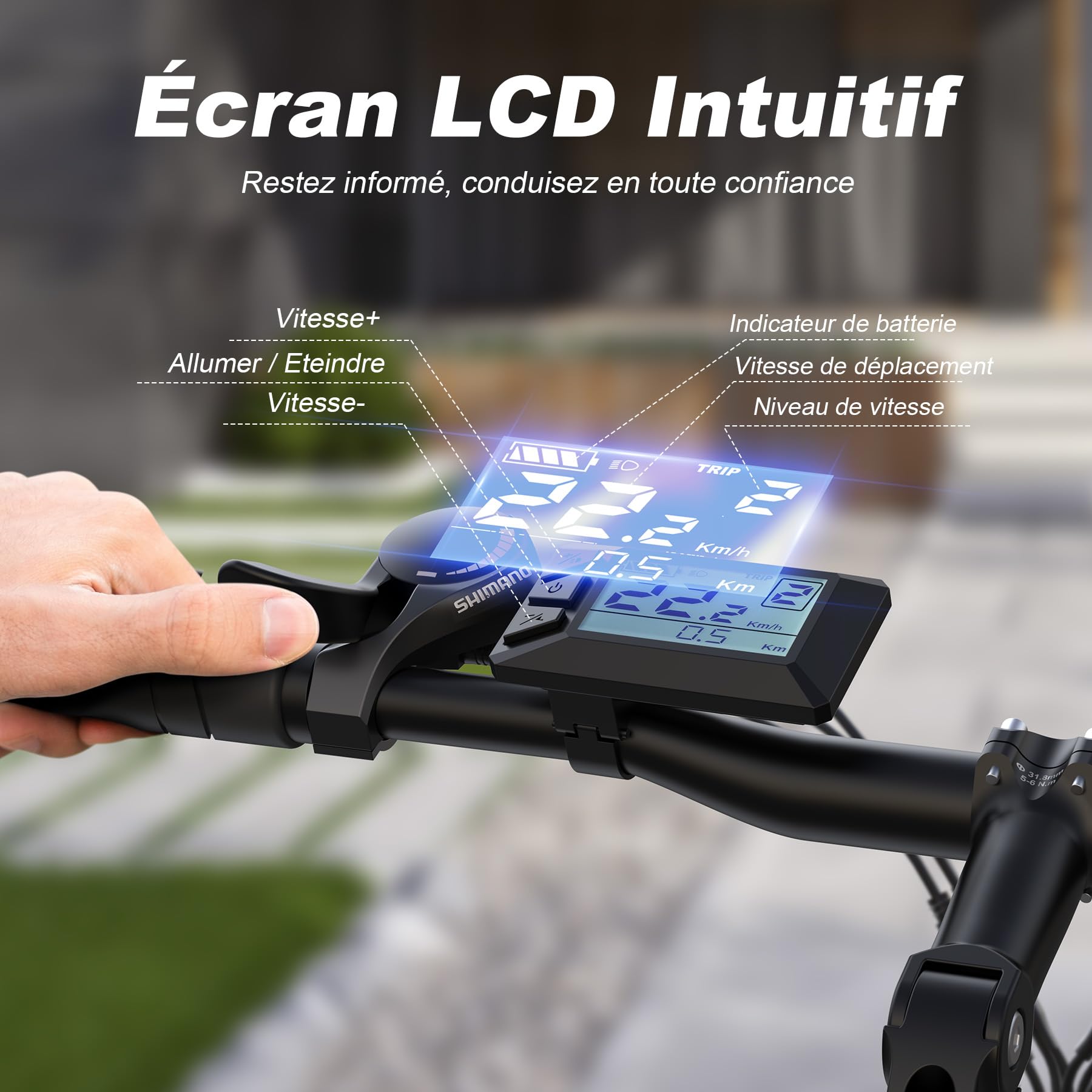 VARUN Velo Electrique, 24"/26"/27.5" VTT Électrique avec 48V/36V Batterie, Jusqu'à 55 - 100KM, 250W Moteur, Vélo Électrique Homme Femme avec 21/1 Vitesses, Écran LCD, Ville E - Bike avec Pédalage Assisté - fitnessterapy