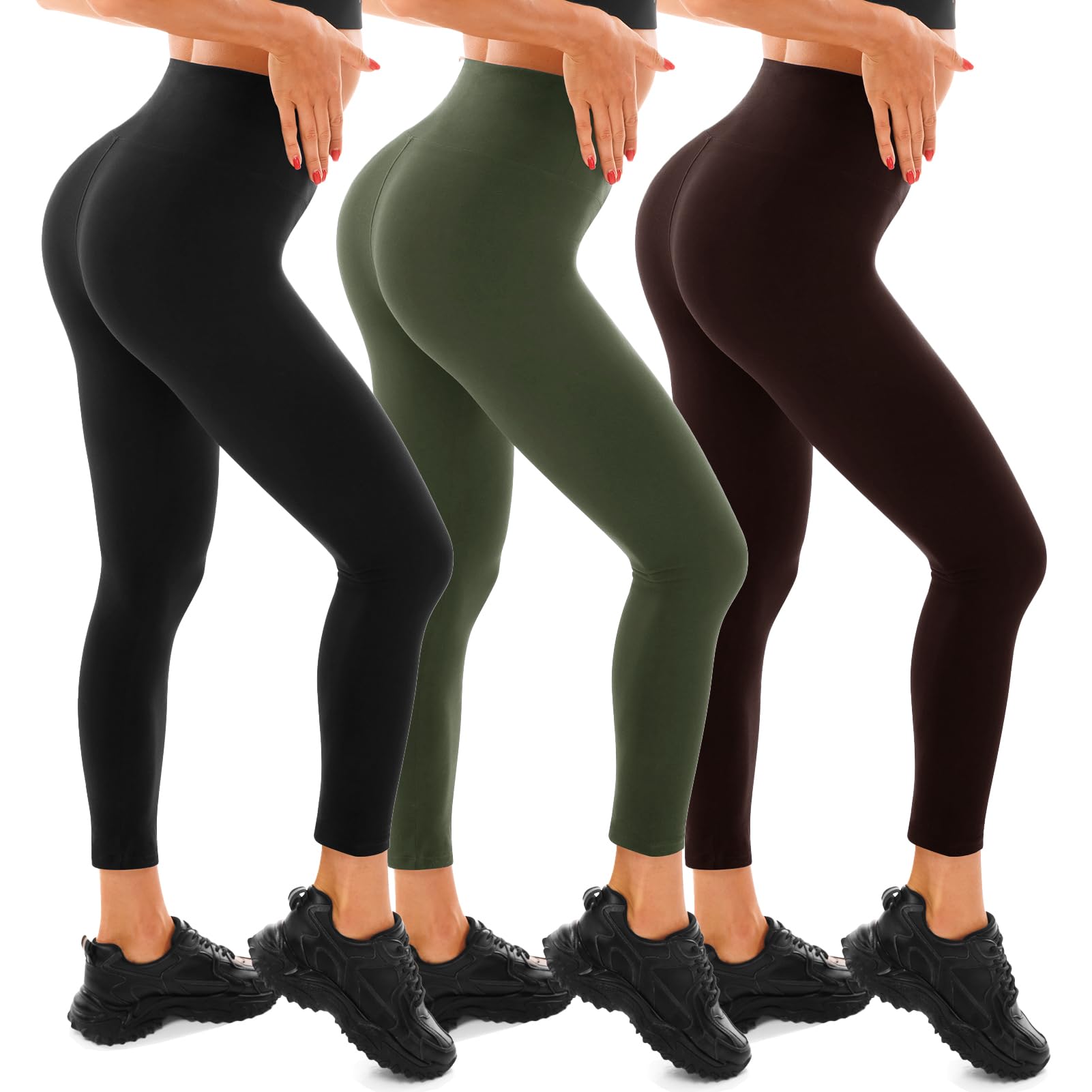 Walifrey Legging de Sport pour Femme, Taille Haute, Noir, pour entraînement, Gym, Sport - fitnessterapy