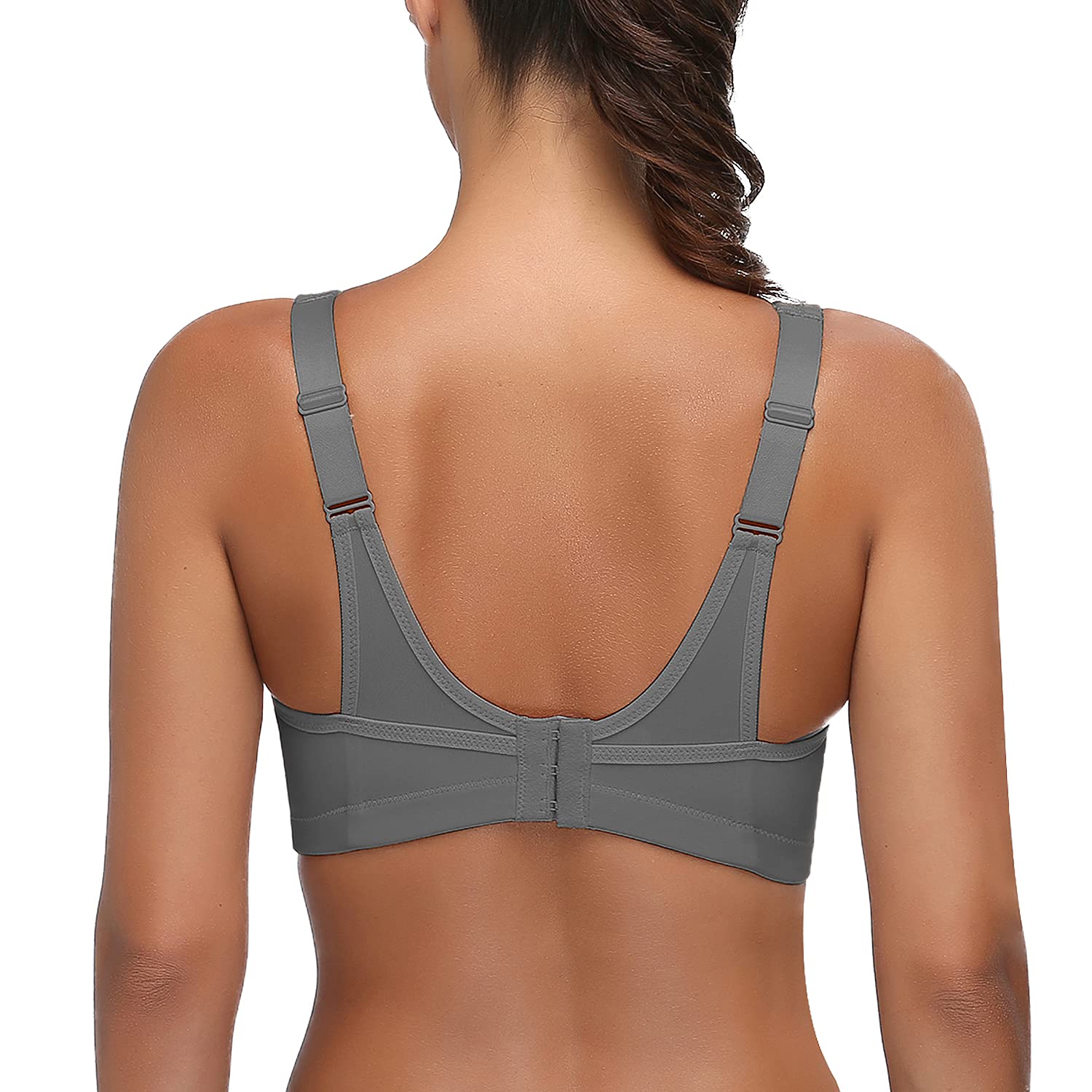 Wingslove Soutien - Gorge Brassiere Sport Femme Grande Taille Impact Elevé sans Armature Non Rembourré Brassière Sport - fitnessterapy