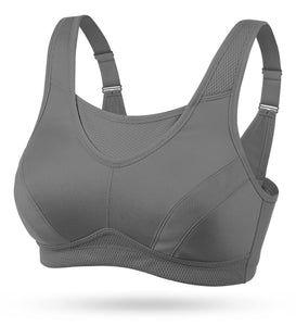 Wingslove Soutien - Gorge Brassiere Sport Femme Grande Taille Impact Elevé sans Armature Non Rembourré Brassière Sport - fitnessterapy