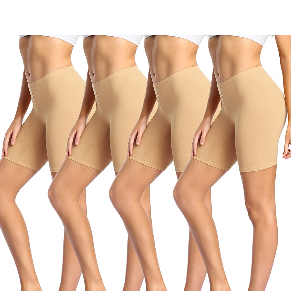 wirarpa Anti Frottement Cuisse Femme Short sous Robe Panty Coton Shorty Lot de 4 - fitnessterapy