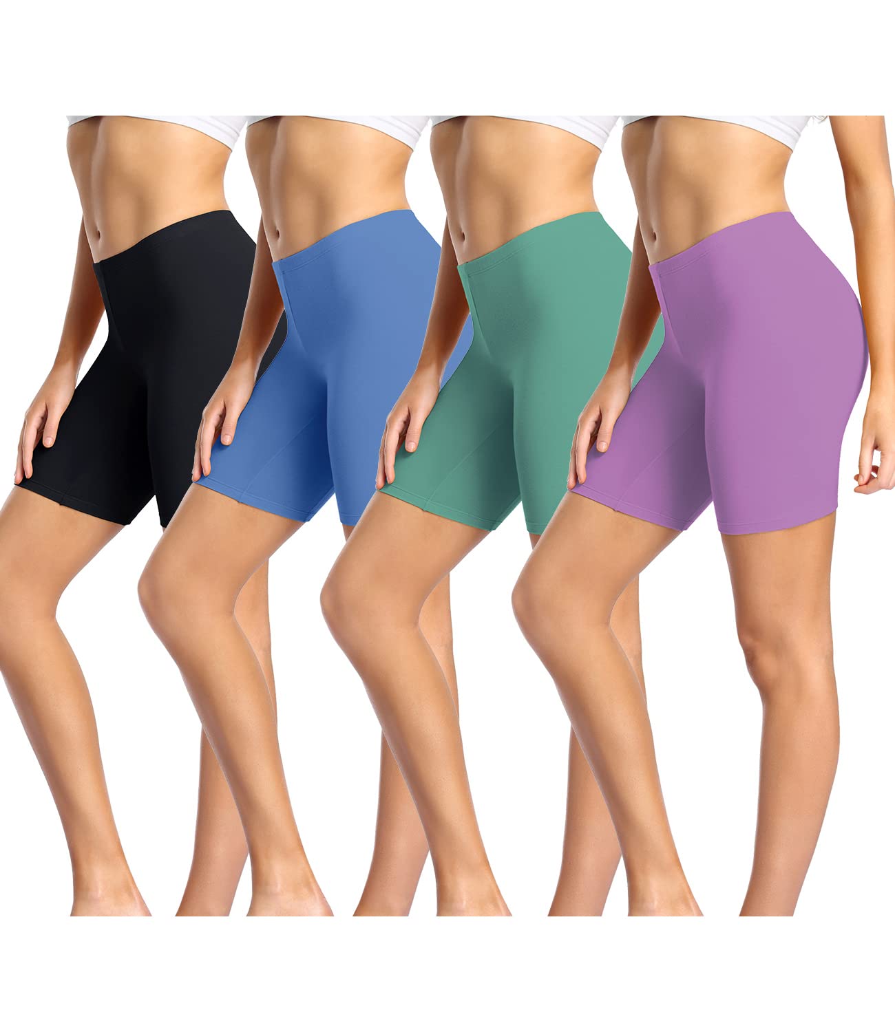 wirarpa Anti Frottement Cuisse Femme Short sous Robe Panty Coton Shorty Lot de 4 - fitnessterapy