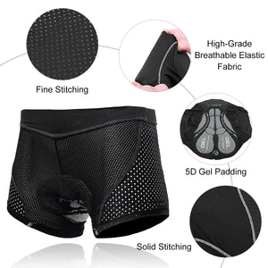 X - TIGER Montagne Cyclisme Shorts Velo avec Sweat Absorbent Volatility Fast Drying Padded 5D Gel pour Homme Femme - fitnessterapy
