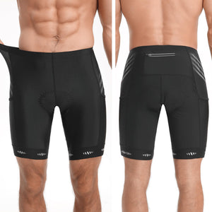 X - TIGER Short Cycliste Homme avec 3 Poches Short VTT Cyclisme Shorts Velo avec Sweat Absorbent Volatility Fast Drying Padded 5D Gel - fitnessterapy