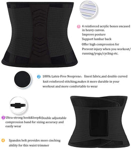 YIANNA Ceinture de Sudation Femme et Homme Abdominale Gaine Amincissante Ventre Plat Waist Trainer Sport - fitnessterapy