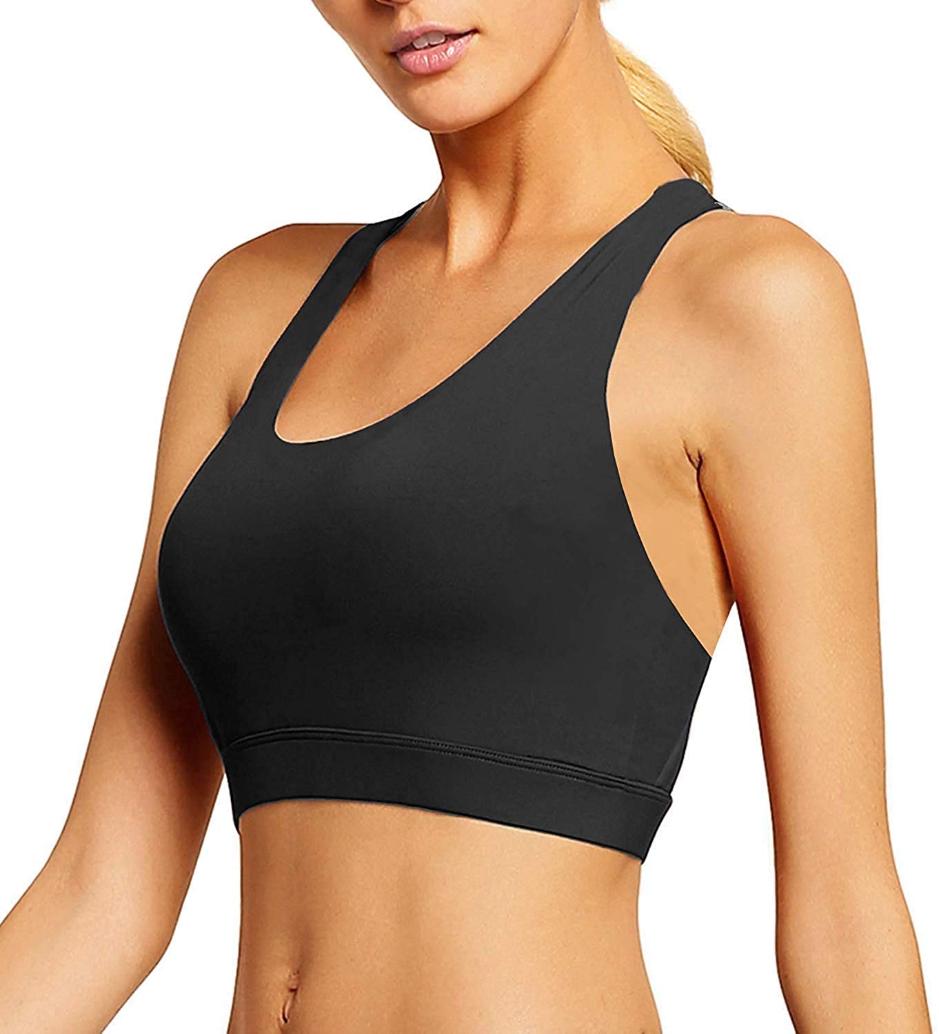 YIANNA Femme Soutien Gorge Sport sans Armature Brassiere Rembourré Yoga Soutiens - Gorge Crop Top - fitnessterapy