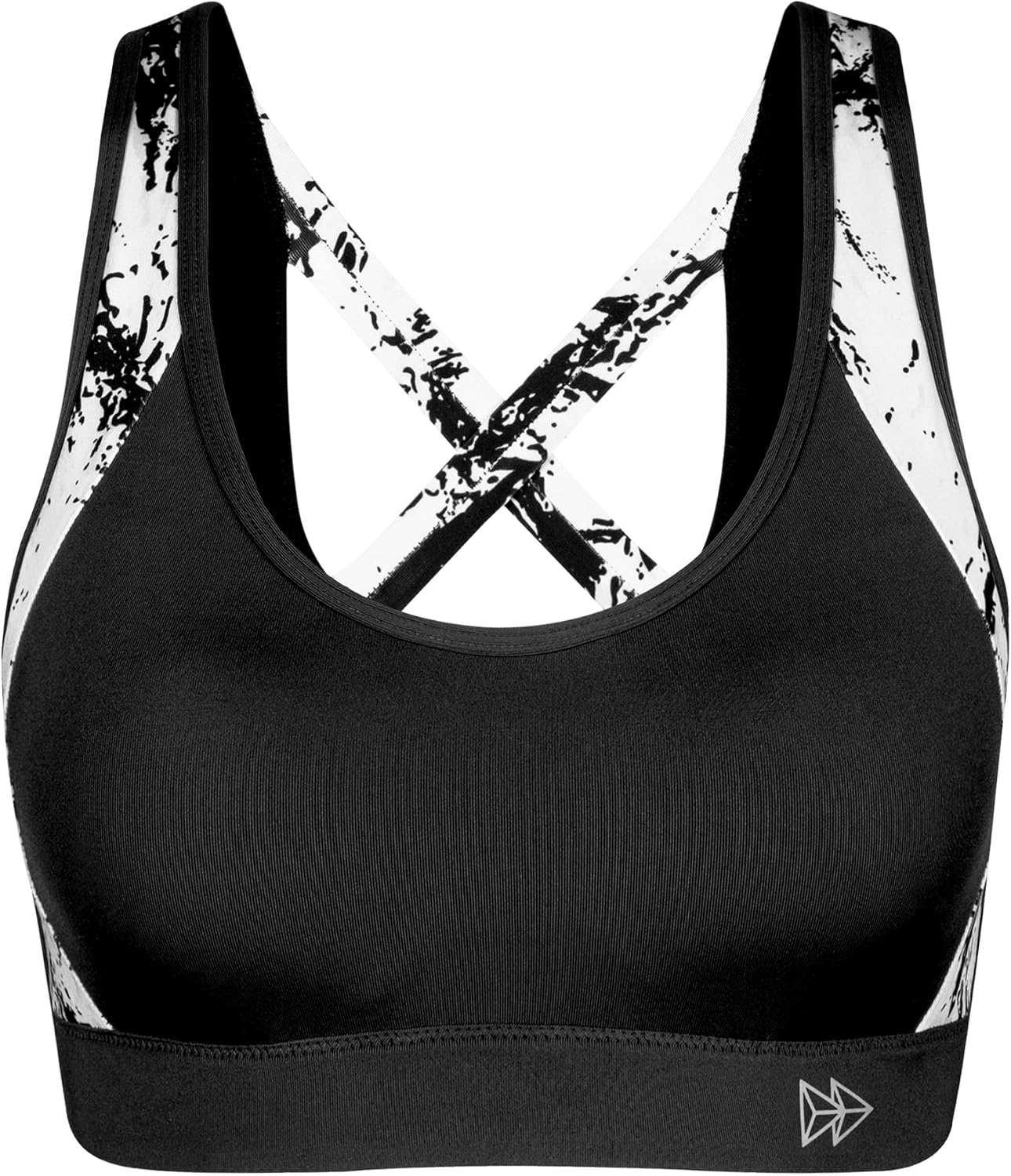 Yvette Soutien Gorge de Sport Femme Dos Croisé Maintien Élevé Grande Taille Brassière sans Armature avec Coussinets Course Tennis Fitness - fitnessterapy