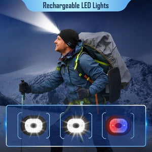 ZOOI Cadeau Homme Original, Idee Cadeau Noel, Bonnet Bluetooth Homme LED Lumineux, Cadeau Homme Original Utile, Cadeau Fete des Peres, Cadeau Papa pour du Sport, Cadeau Anniversaire Homme/Femme - fitnessterapy