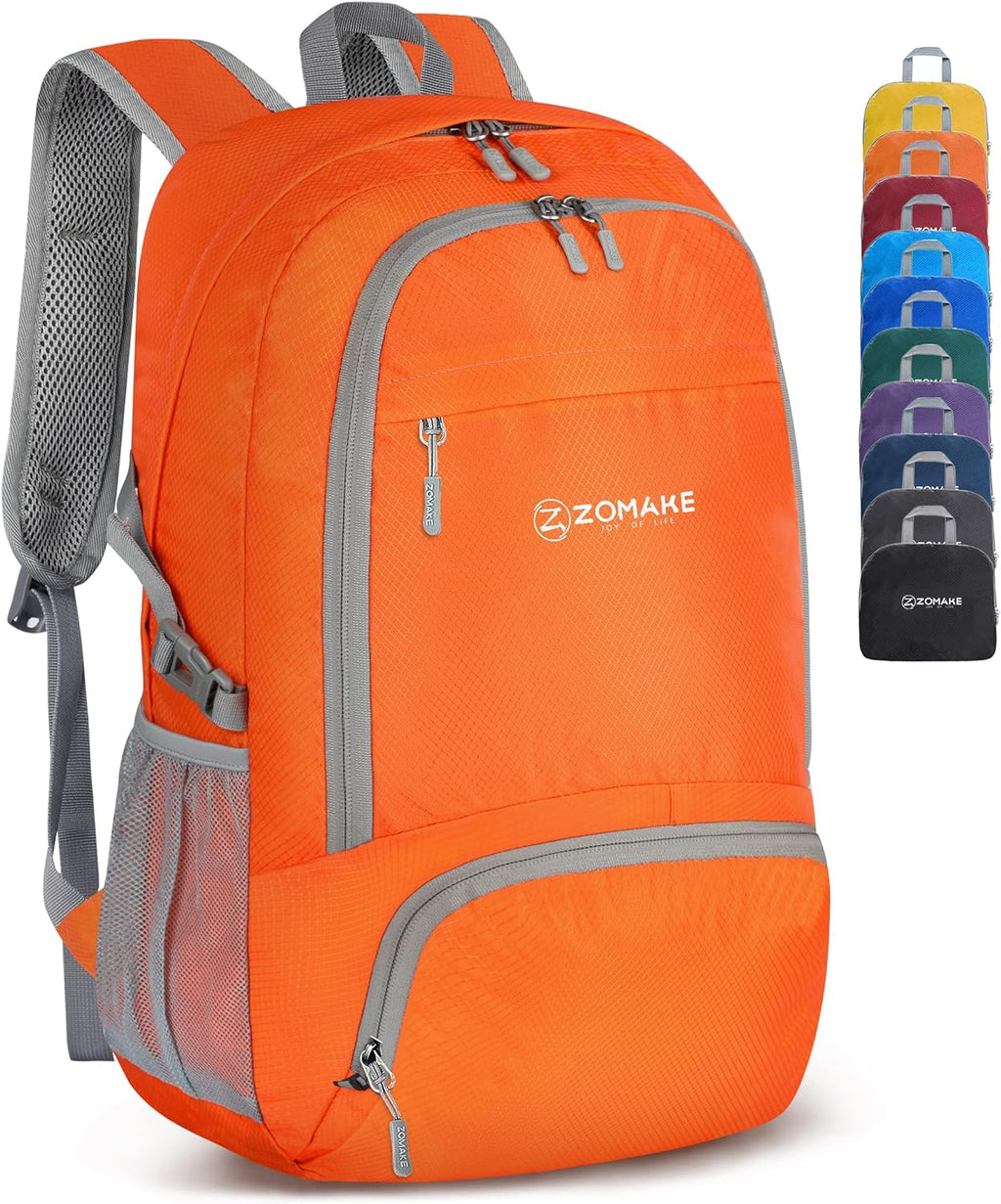 ZOMAKE Sac a Dos Pliable Ultra Léger - Sac à Dos Pliable De Randonnée Petit Packable Daypack 30L,Pour Femme Homme Sports Et Plein Air - fitnessterapy