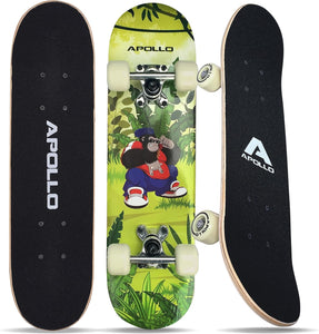 Apollo Skateboard pour Enfants, Petit Skate pour Enfants, Planche à roulettes - fitnessterapy