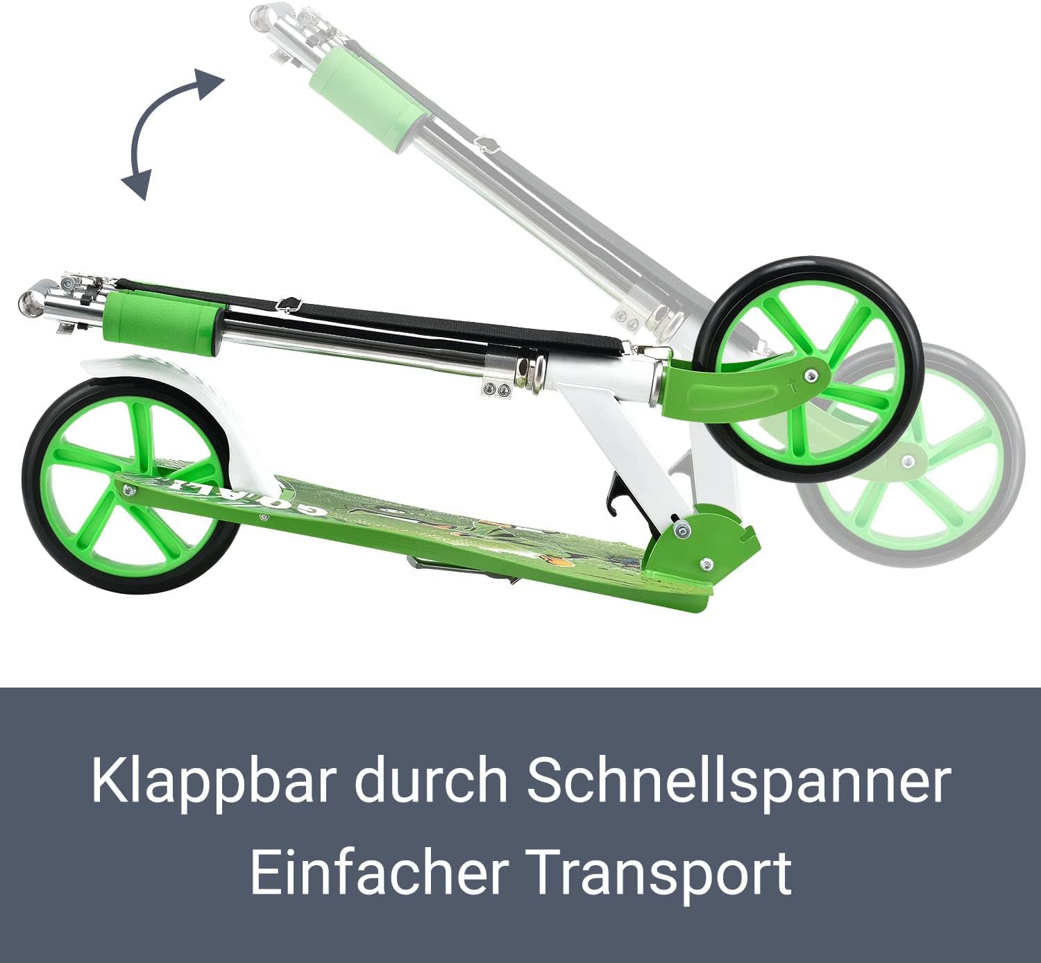 ArtSport Trottinette de Ville avec Roues Big Wheel et Sangle de Transport – pour Les Enfants à partir de 3 Ans – 4 modèles - fitnessterapy