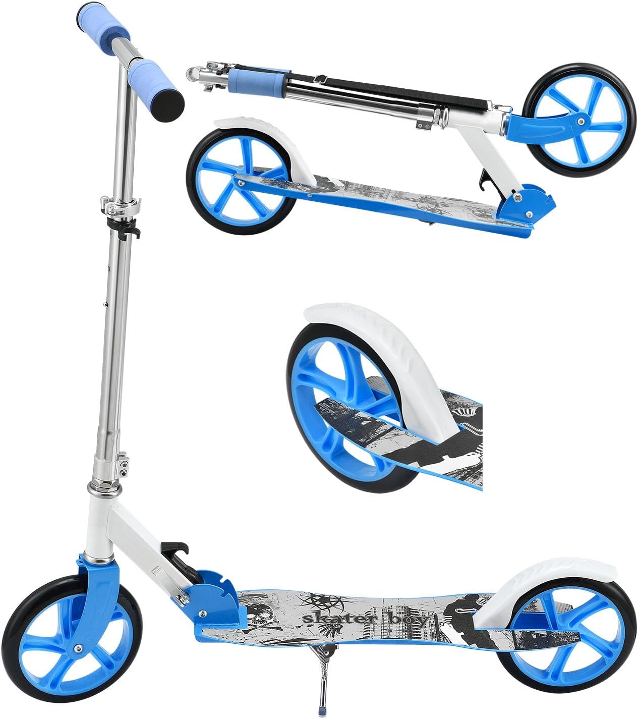 ArtSport Trottinette de Ville avec Roues Big Wheel et Sangle de Transport – pour Les Enfants à partir de 3 Ans – 4 modèles - fitnessterapy
