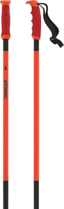 ATOMIC Bâtons de Ski REDSTER - Bâton de Ski fiable en Aluminium 4* - Poignée Ergonomique sur Le bâton - Chevilles de Ski de Haute qualité pour Coureurs - Bâtons avec Plateau de Piste de 60 mm - fitnessterapy
