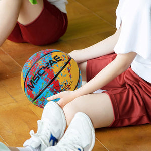 Ballon de basket taille 5 pour enfants, mini ballon de basket taille 3, idéal pour les mains des enfants, extérieur en caoutchouc - fitnessterapy