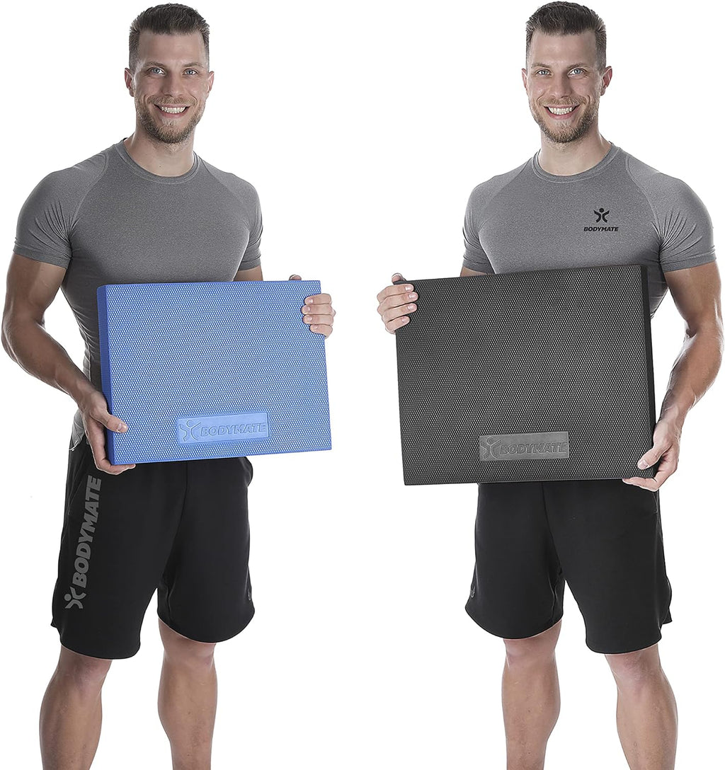 BODYMATE Tapis d'équilibre/Coussin d'équilibre/Balance Pad - Mobilité, équilibre, rééducation + Fitness, Yoga & Pilates - Différentes Tailles et Couleurs - fitnessterapy