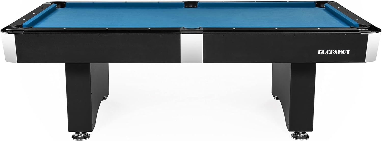 Buckshot Table de Billard 7ft Manhattan - 213 x 122 x 80 cm - Billard Americain - Retour de Billes Automatique - Billiard avec Accessoires - 110 kg - fitnessterapy