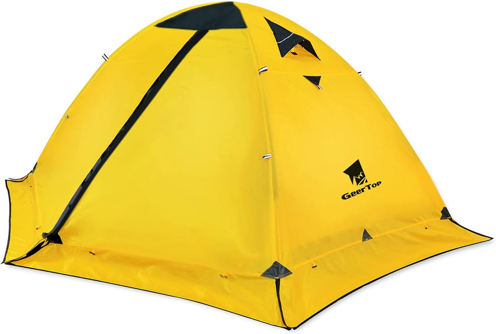 Geertop Tente de Camping 2 Personnes, Dôme Tente Étanche Double Couche Léger Tente 3-4 Saison pour Camping Outdoor Randonnée - fitnessterapy