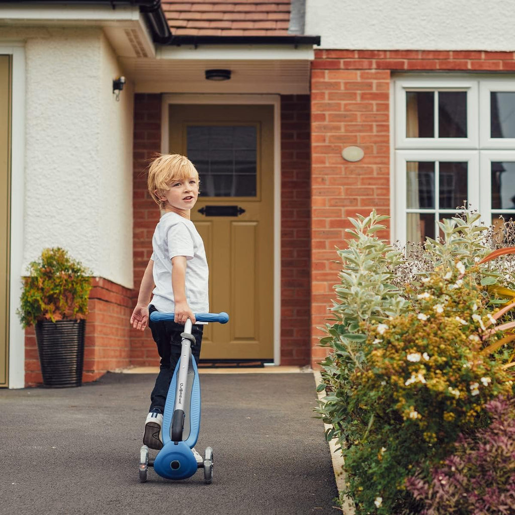 Globber - PRIMO FOLDABLE LIGHTS - Trottinette pliable, lumineuse à 3 roues pour les enfants âgés de 3 à 6 ans + - fitnessterapy