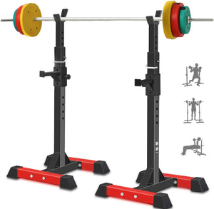 ISE Cages de squat, Chandelles Musculation, Cage de Squat, Supports de Squat Réglable, Squat Rack Musculation Avec Barres de Support,chandelle musculation SY-RK1001 - fitnessterapy