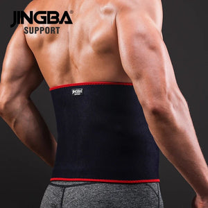 JINGBA SUPPORT Waist trimmer Slim fit Abdominal Waist sweat belt Professional Adjustable Waist back support belt Fitness Equipme - fitnessterapy
