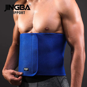 JINGBA SUPPORT Waist trimmer Slim fit Abdominal Waist sweat belt Professional Adjustable Waist back support belt Fitness Equipme - fitnessterapy