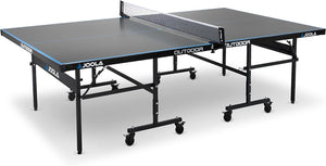 JOOLA Table de ping-Pong Professionnelle en Aluminium 6 mm - Surface Composite résistante aux intempéries - Montage Rapide - fitnessterapy
