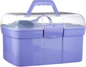 Kerbl Boîte de toilettage remplie pour enfants, violet (kit de soin pour chevaux) 321765, 8 pièces (lot de 1), polypropylène - fitnessterapy