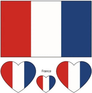 KIT Supporters France JO 2024 2 Drapeaux 4Tattoos 1 Bracelet France Jeux olympique 2024 Paris - fitnessterapy