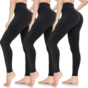 Leggings Femme Pantalon de Sport Jogging Taille Haute Femme Yoga Fitness Gym Opaque Doux Leggings - fitnessterapy