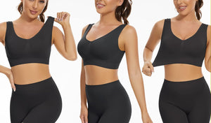 Lemef Soutiens-Gorge de sans Couture Sport Yoga sans Armature avec Coussinets Amovibles pour Femmes - fitnessterapy