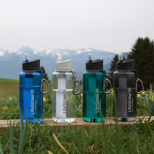 LifeStraw Go 2-Stage Filter Bottle Unisex-Adult, Teal, 22oz, pour Camping - fitnessterapy