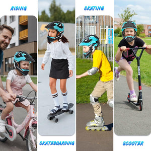 Lixada Casques de Vélo Enfants Casque Intégral Détachable Casque de Sécurité Sportive pour Vélo Skateboarding Roller Skating roulettes - fitnessterapy