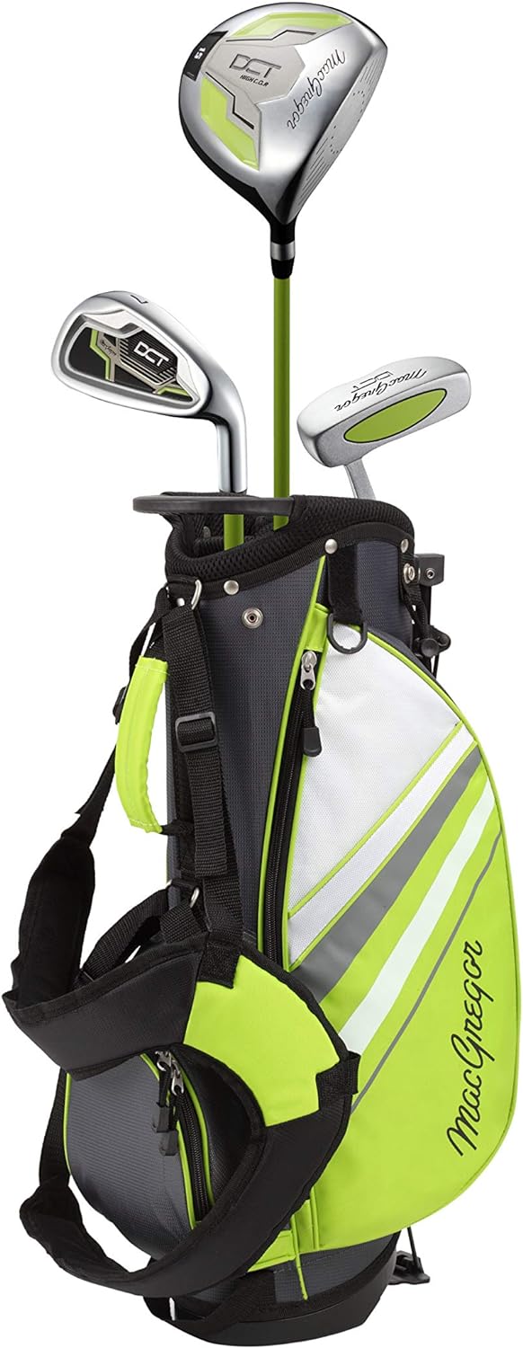 MacGregor Golf DCT3000 Boys Girls Junior Kids Childrens Golf Club Package Set with Golf Club Carry Bag - fitnessterapy