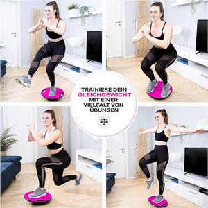 POWRX- Balance Board Parfait pour Les Exercices de proprioception générale, de physiothérapie et de Fitness - Diamètre: 40 cm - fitnessterapy