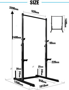 Pull Up Fitness - rack de musculation, Noir - fitnessterapy