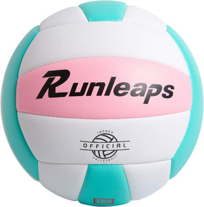 Runleaps Volleyball, beach volley ball doux au toucher volley ball entraînement pour la plage, l'extérieur et l'intérieur Taille 5 - fitnessterapy