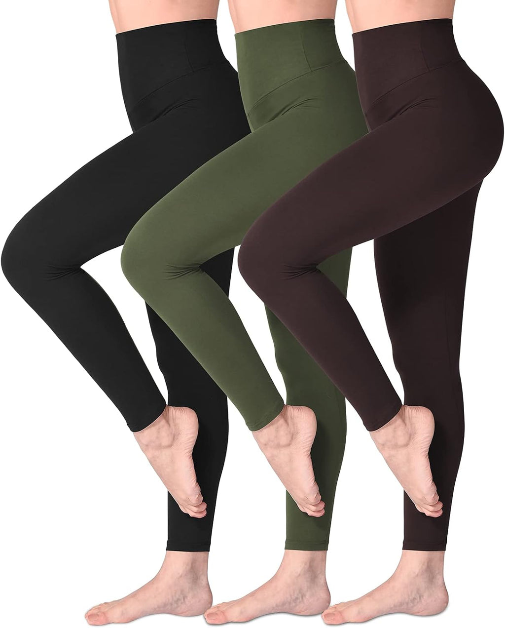 SINOPHANT Legging Femmes Pantalon de Sport, Jegging Taille Haute Femme Yoga Opaque Doux Grande Taille - fitnessterapy