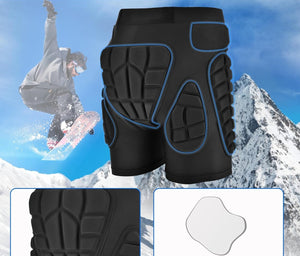 TOMSHOO Short de Protection Rembourré en EVA 3D, Protection Hip Pad Pantalon pour Skateboard, Snowboard, Patinage, équitation, Cyclisme - fitnessterapy